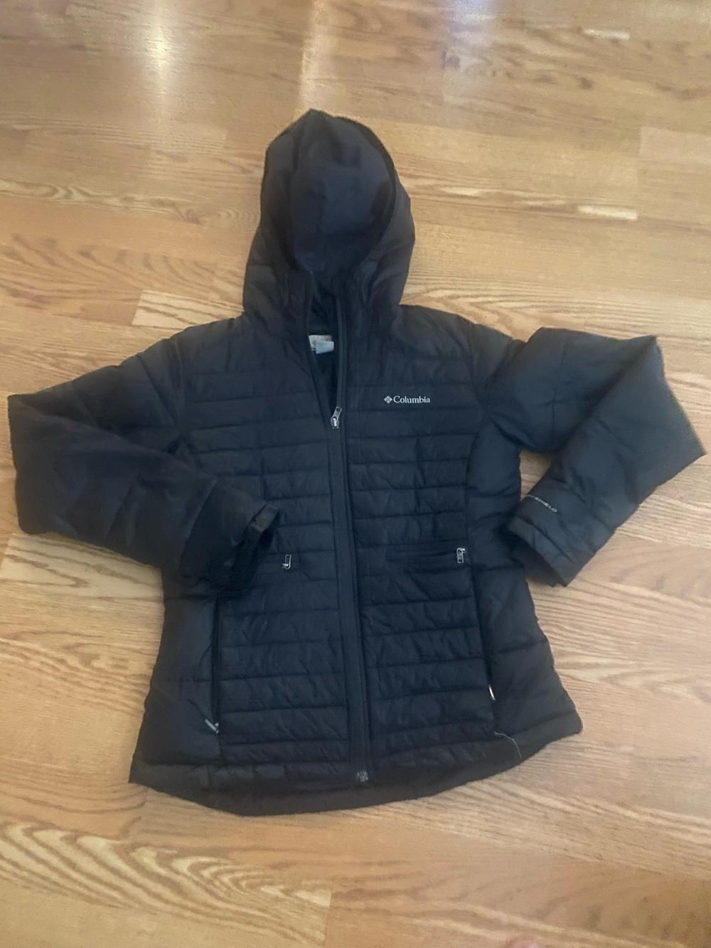 Columbia Black Quilted Hooded Puffer